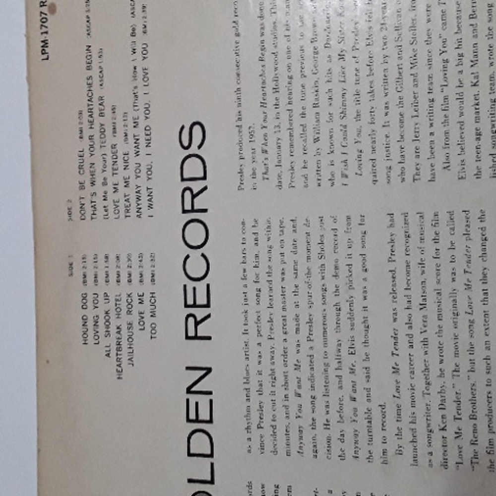Elvis Golden Records RCA 1958 - Picture 2 of 10